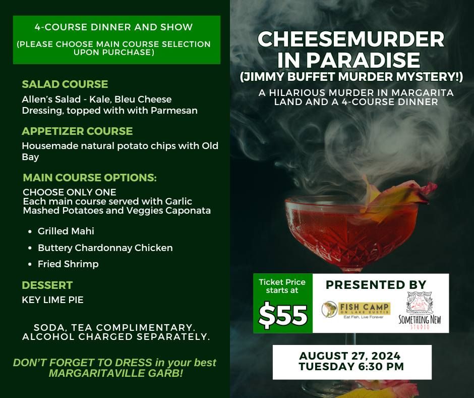 CHEESEMURDER IN PARADISE: A JIMMY BUFFETT MURDER MYSTERY!