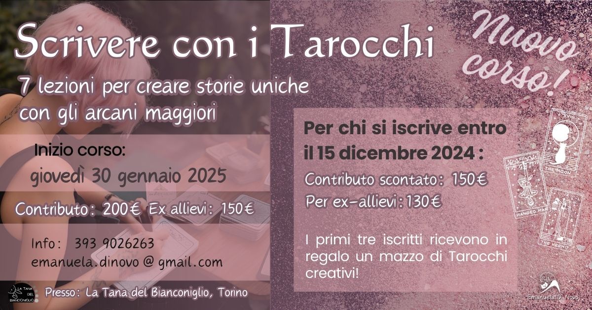 Scrivere con i Tarocchi: laboratorio di scrittura creativa