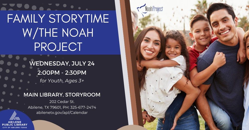 Family Storytime with the Noah Project (Main Library)