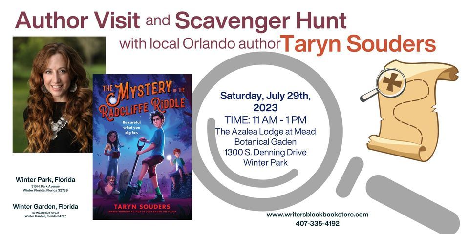 Scavenger Hunt with Local Orlando Author Taryn Souders