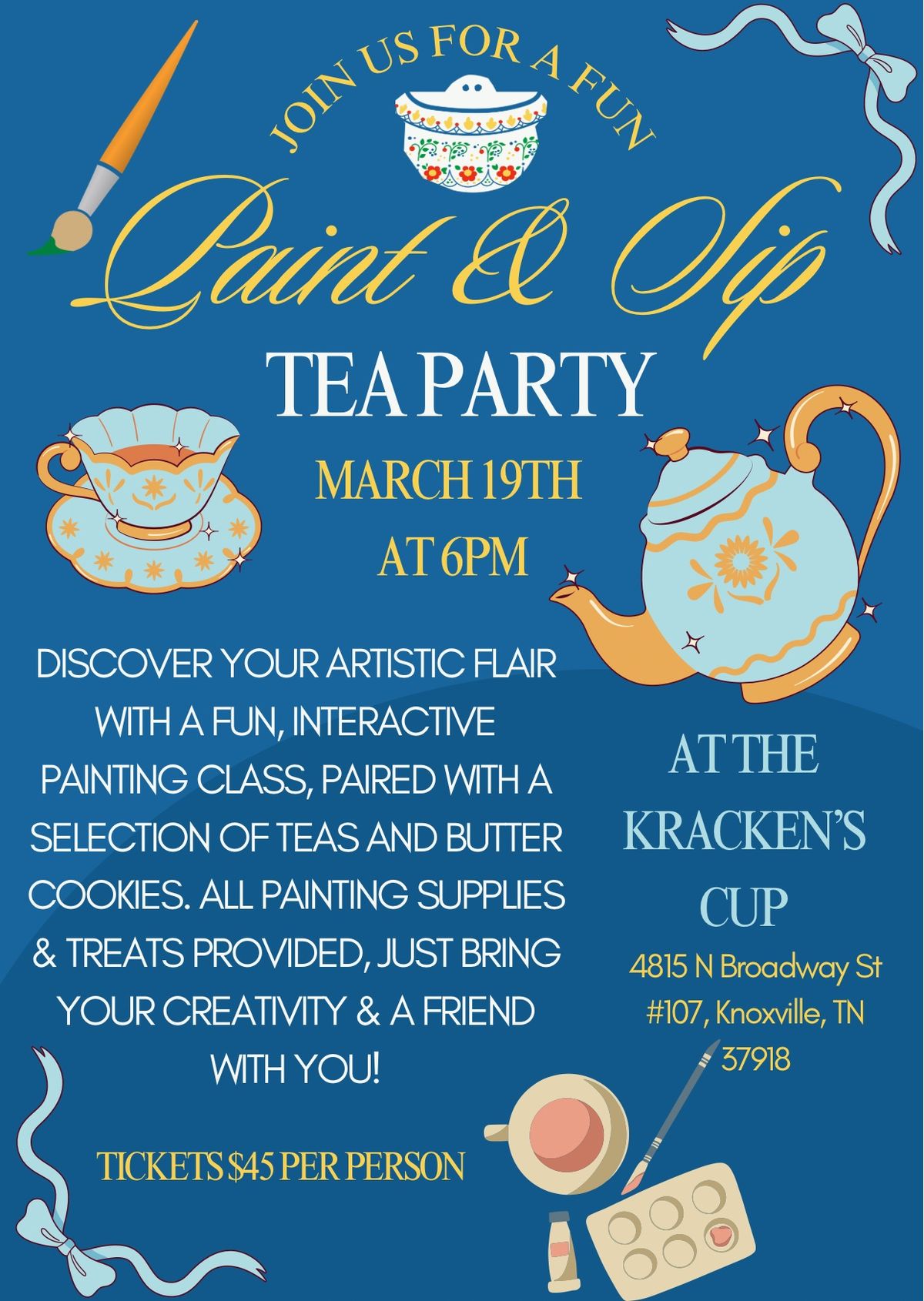 Paint & Sip Tea Party