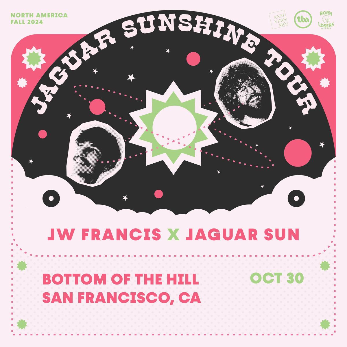 Throwin' Bo's presents: JW Francis (co-headlining) ~ Jaguar Sun (co-headlining) ~ Pe\u00f1a