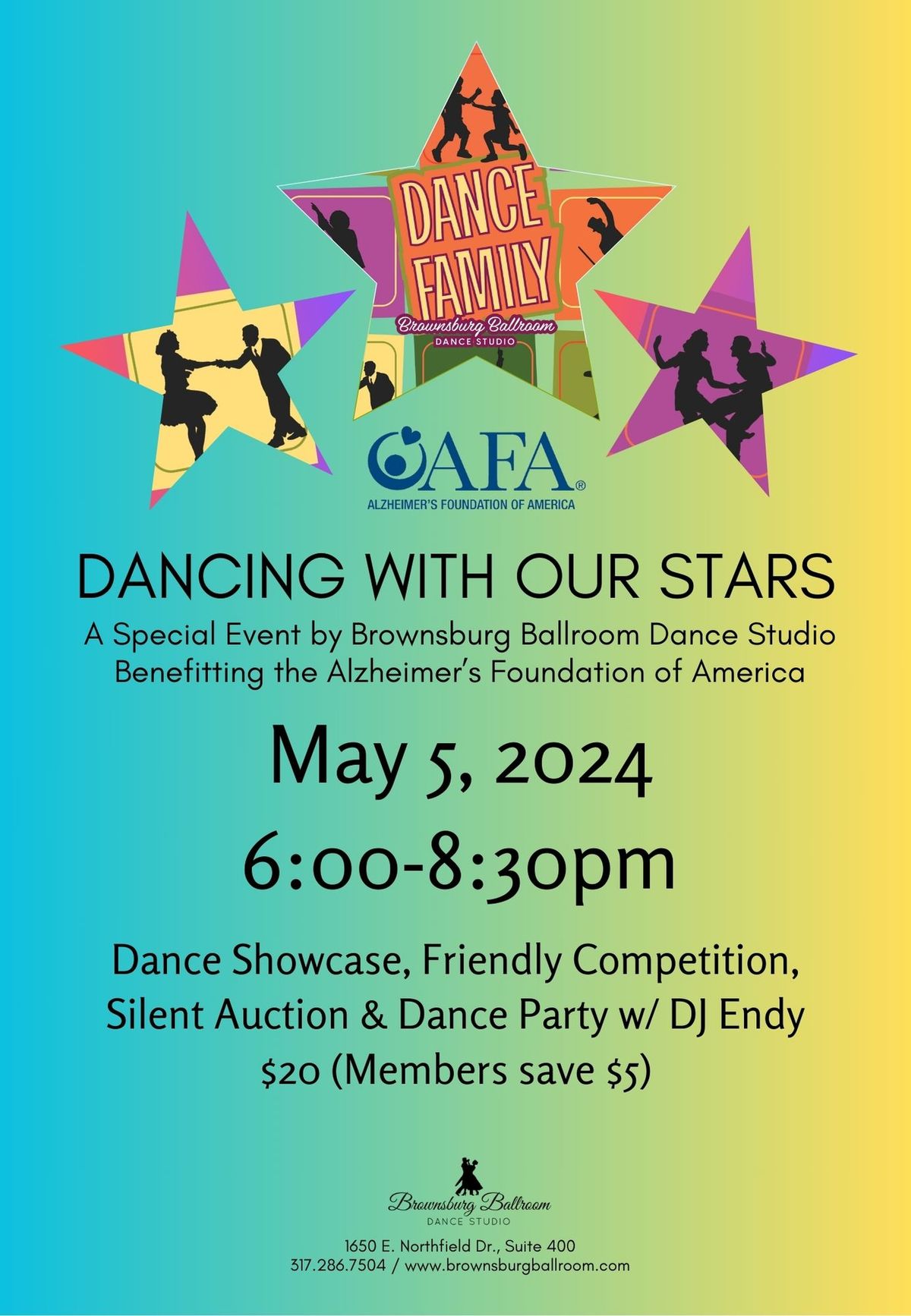 Dancing With Our Stars: A Special Event by Brownsburg Ballroom Benefiiting the AFA