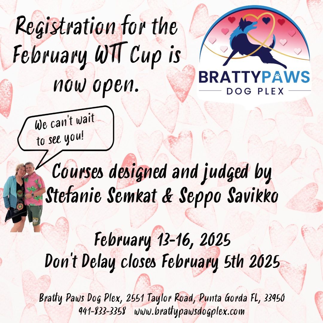 Bratty Paws Dog Plex February 2025 WTT Cup 