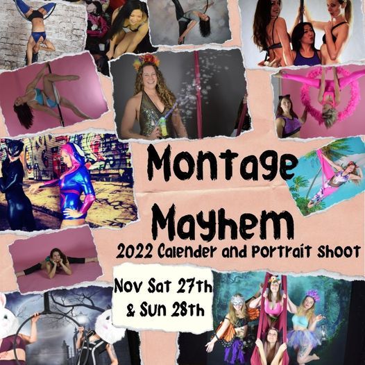 Montage Mayhem! Portrait & 2022 Calendar Shoot, Pink Kitten Dance