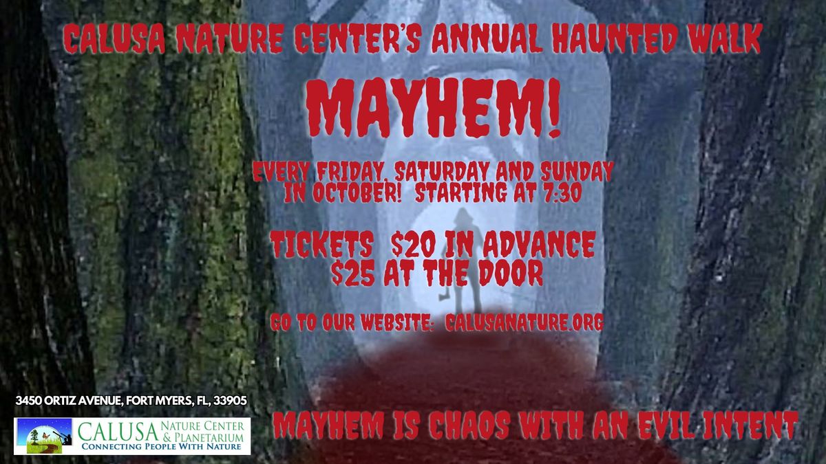 Calusa Nature Center & Planetarium's 61st Haunted Walk