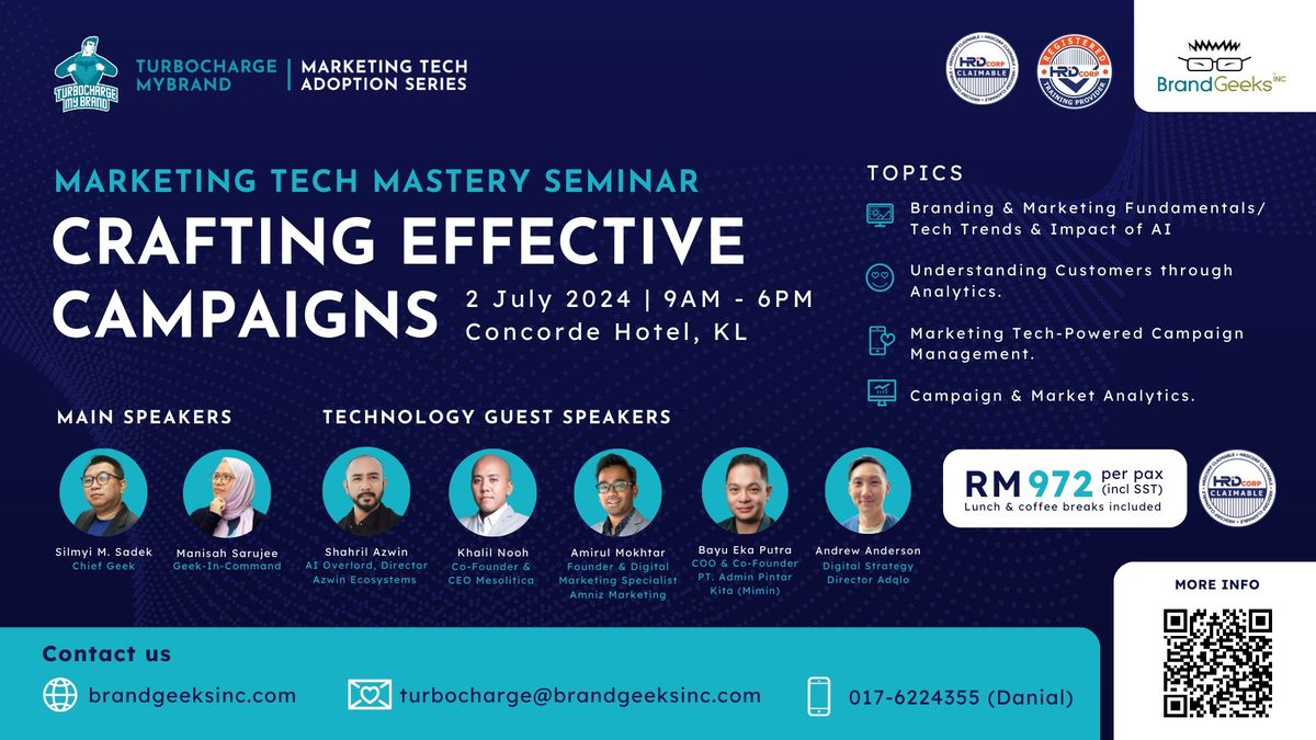 Marketing Tech Mastery Seminar: Crafting Effective Campaigns
