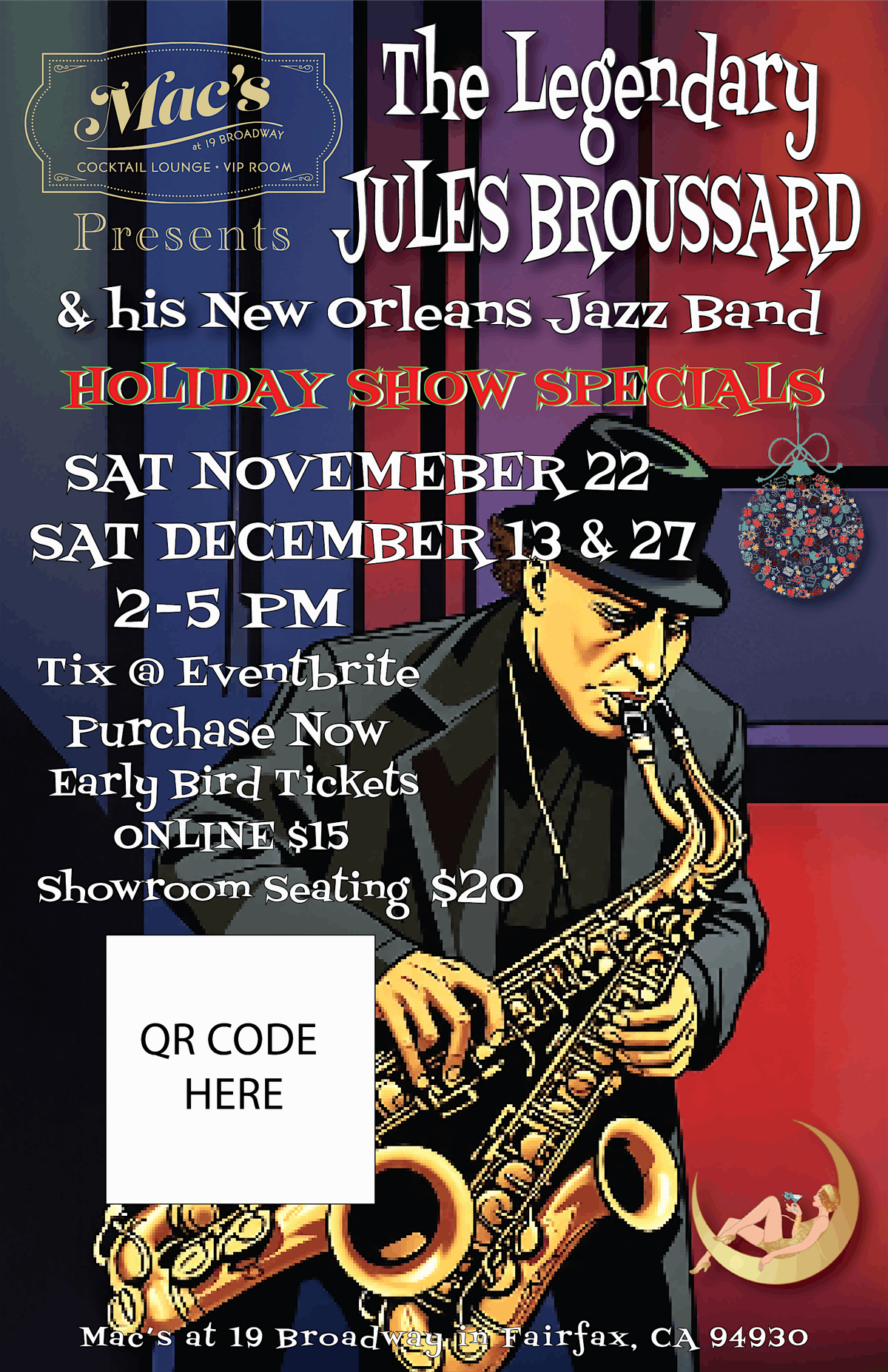 The Legendary Jules Broussard & His New Orleans Jazz Band \u2014 Live at Mac's