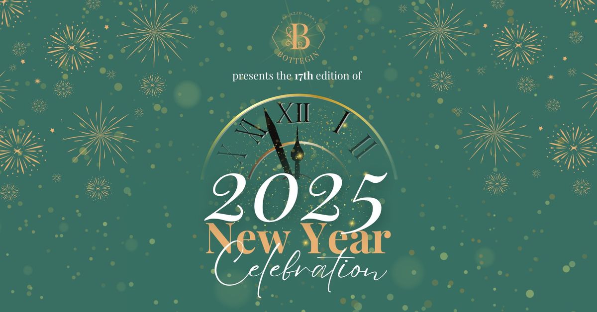 \ud83c\udf89\ud83e\udd42New Year's Eve Celebration at Bottegin Palazzo Xara! \ud83e\udd42\ud83c\udf89