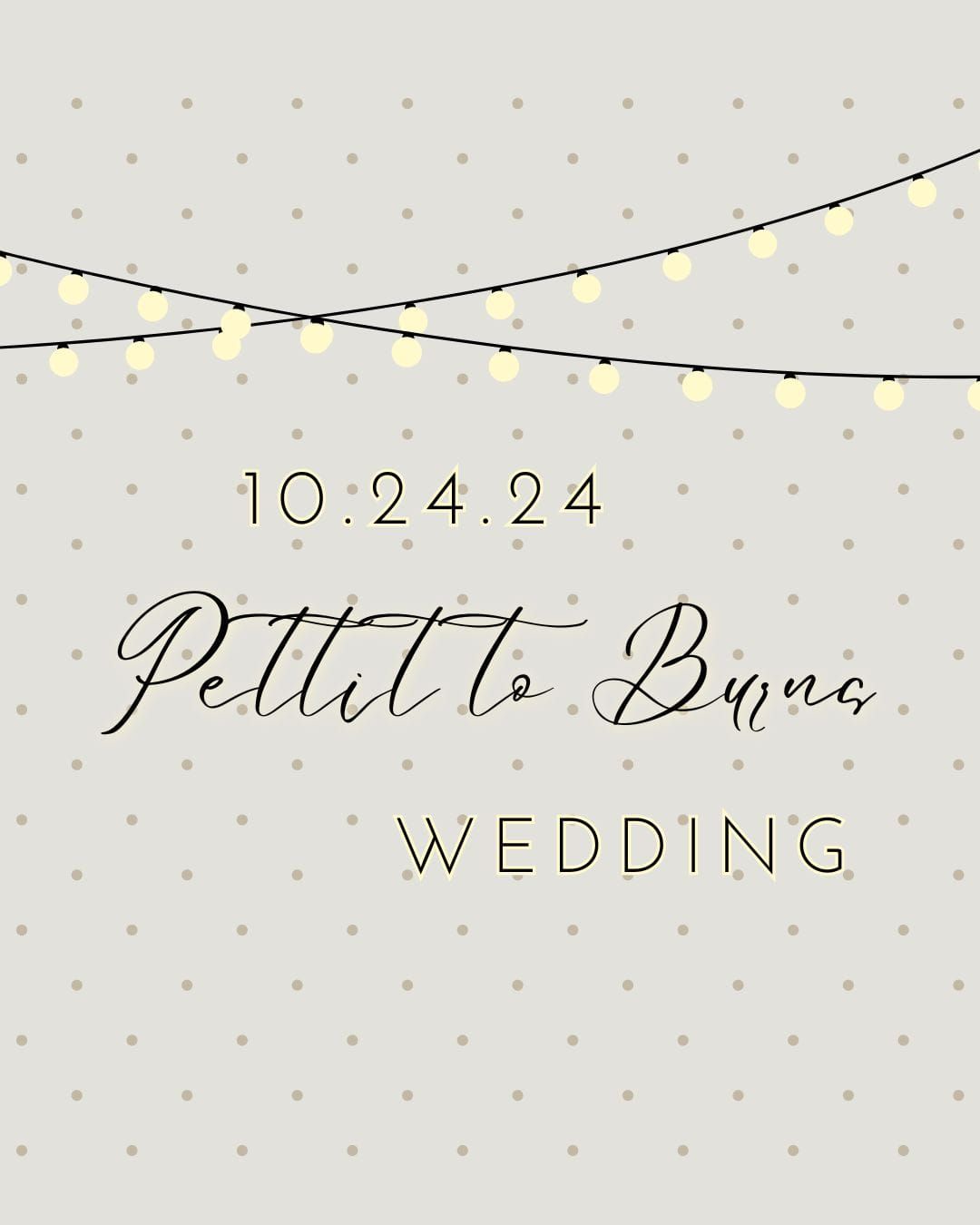 Pettit to Burns Wedding