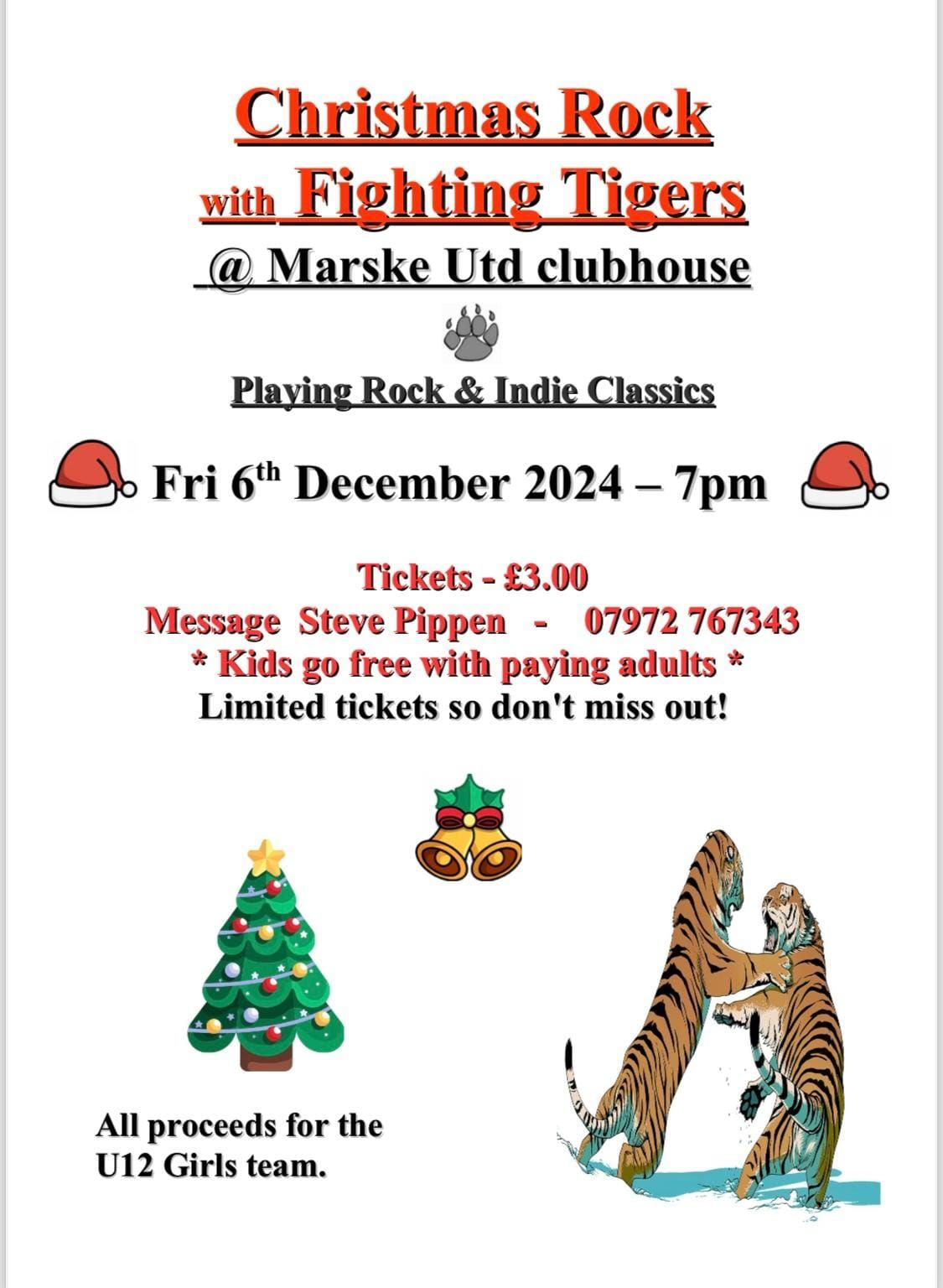 Fighting tigers live at marske sports club 