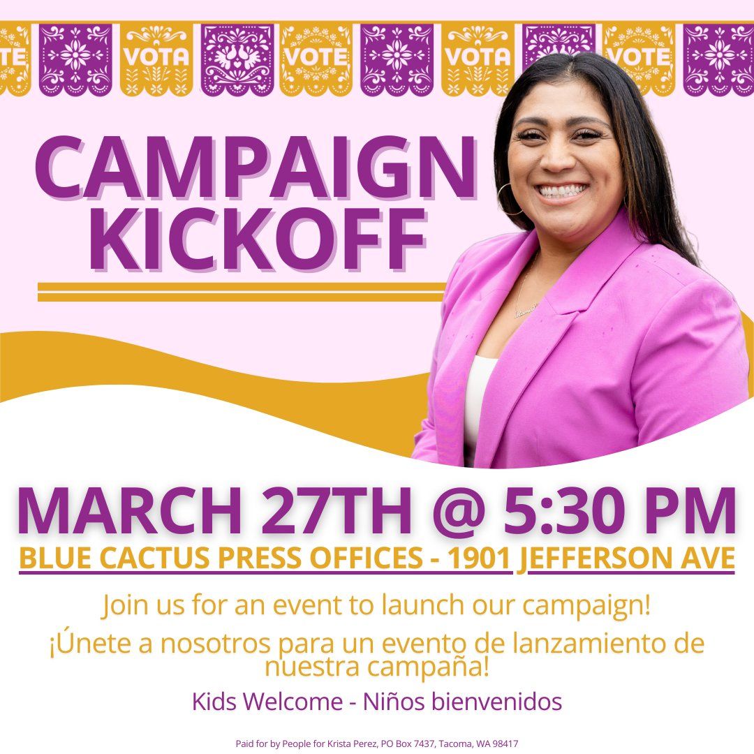 Kickoff - Krista Perez for Tacoma City Council