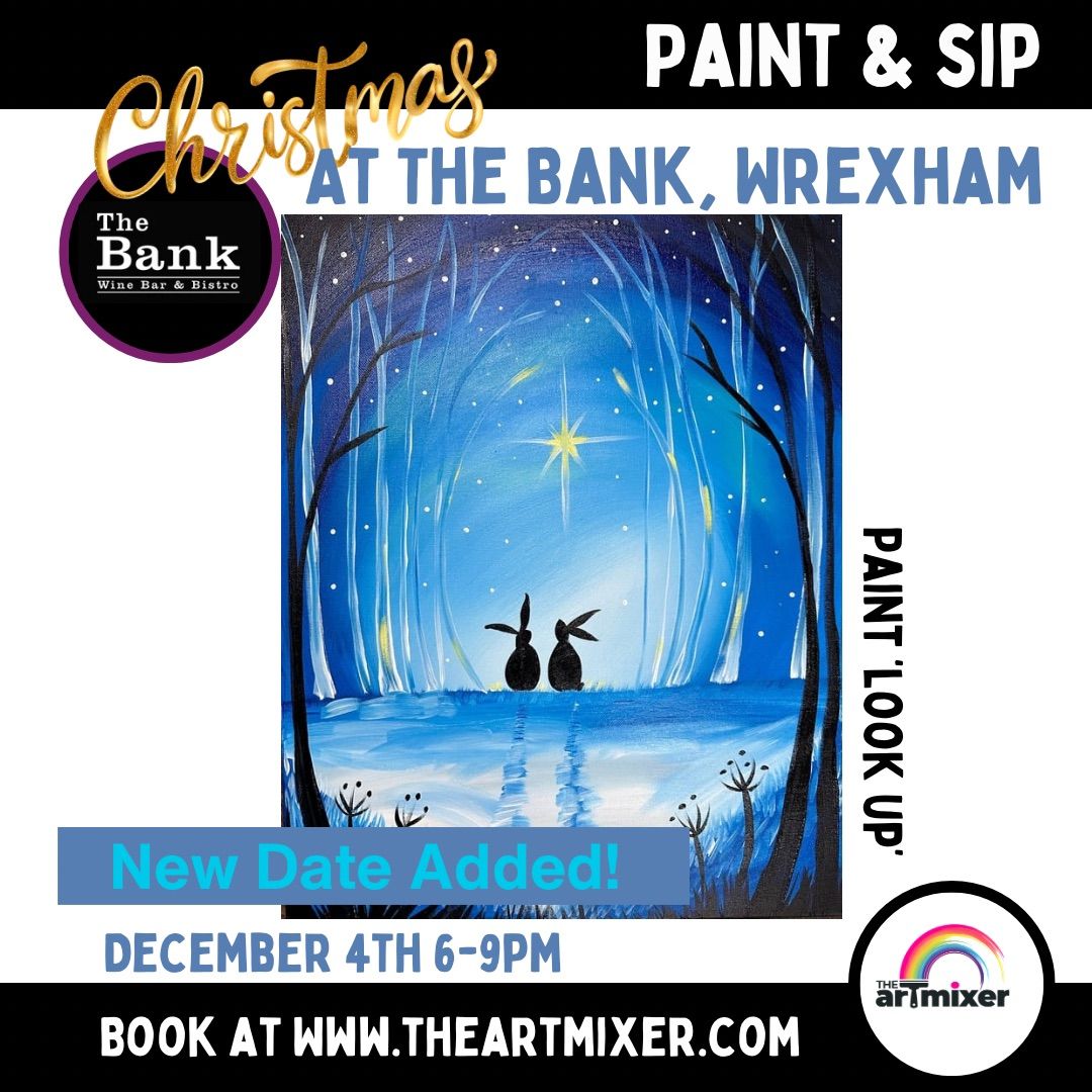 Christmas Paint & Sip at The Bank Wrexham with The ArtMixer 