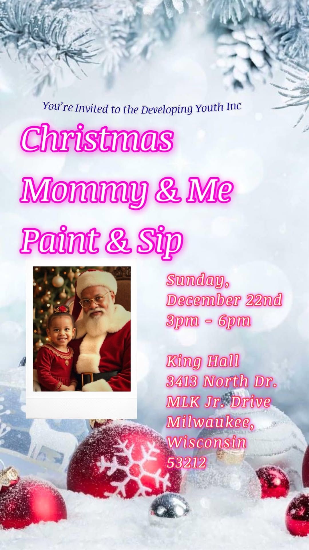 Mommy & Me Christmas PAINT & SIP