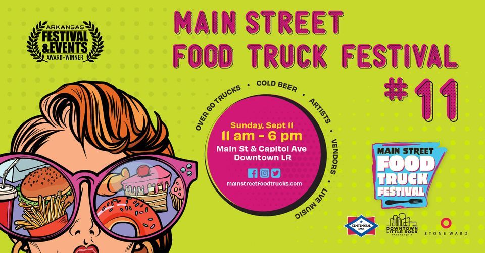 Main Street Food Truck Festival 2022, Downtown Little Rock, Arkansas