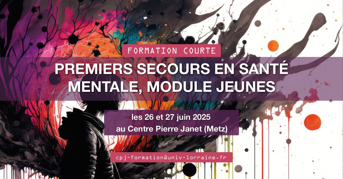 Formation Courte "Premiers Secours en Sant\u00e9 Mentale (PSSM), module Jeunes"