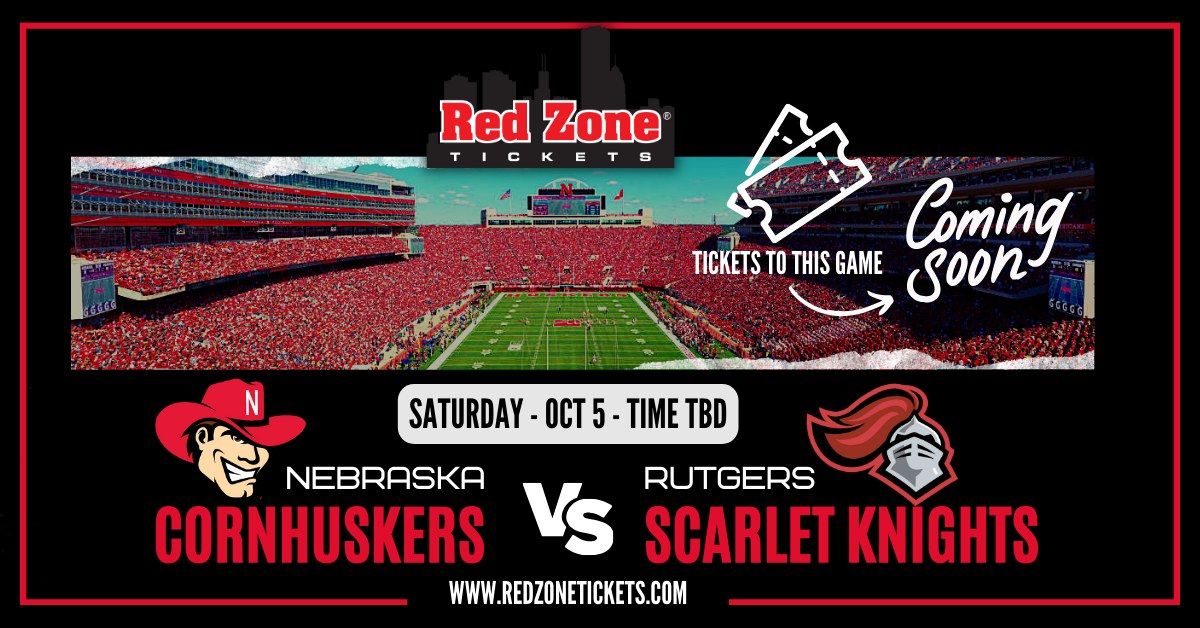 Nebraska Football vs Rutgers - TIME TBD