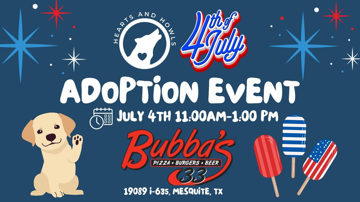 Puppies & Popsicles on the Patio: Hearts and Howls Adoption Event
