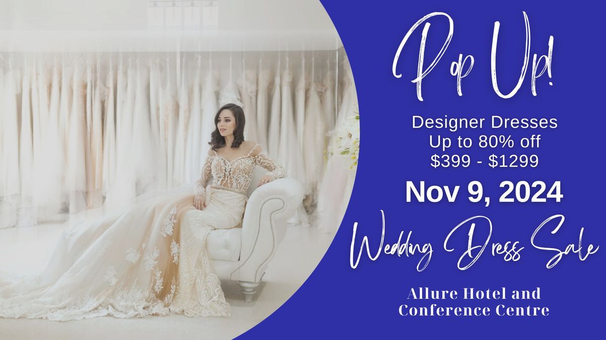 Barrie Pop Up Wedding Dress Sale