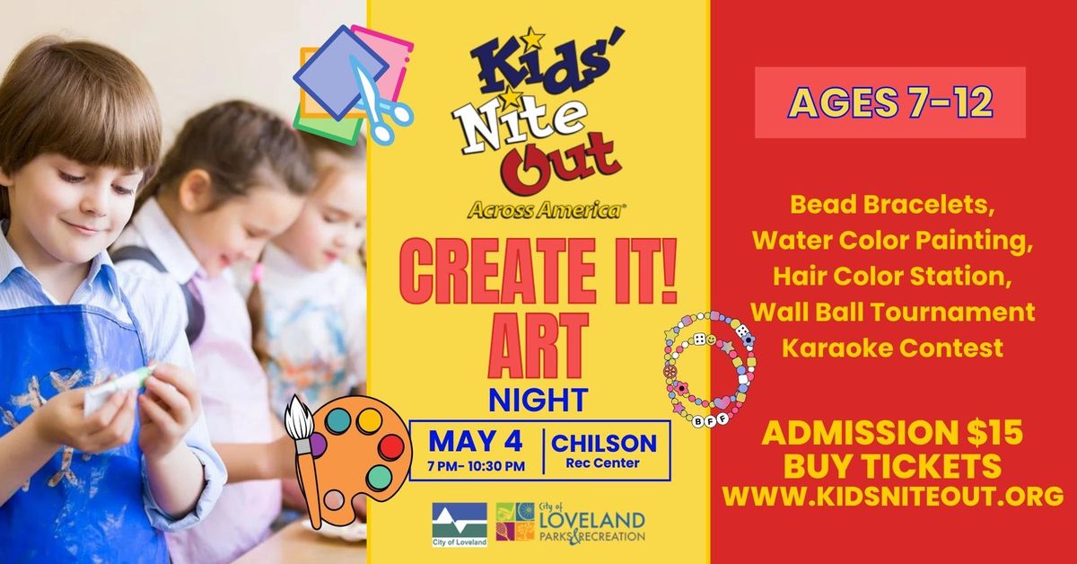 Create It Art Night- Kids' Nite Out Across America