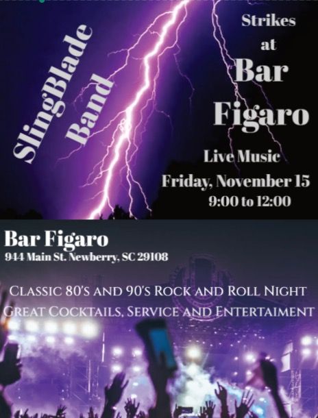 SlingBlade at Bar Figaro