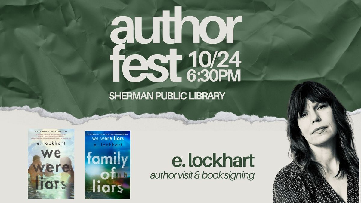 AuthorFest with E. Lockhart!