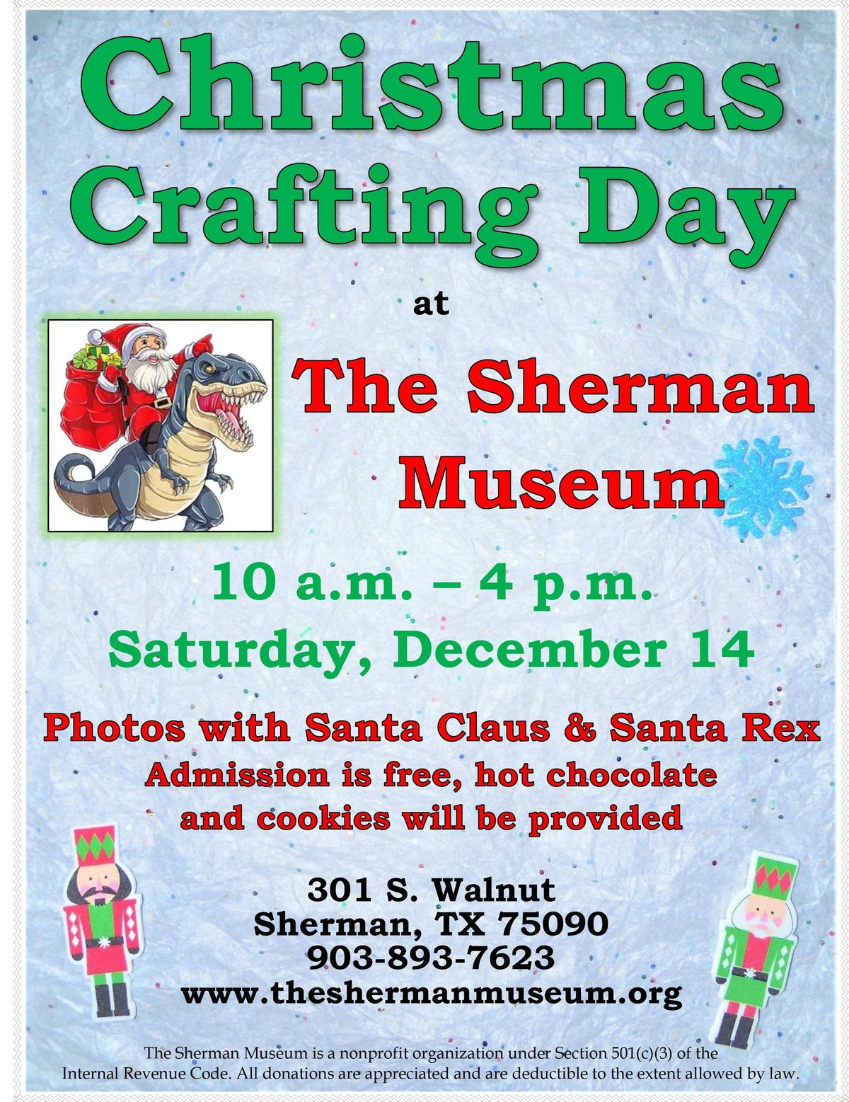 Christmas Crafting Day at the Sherman Museum