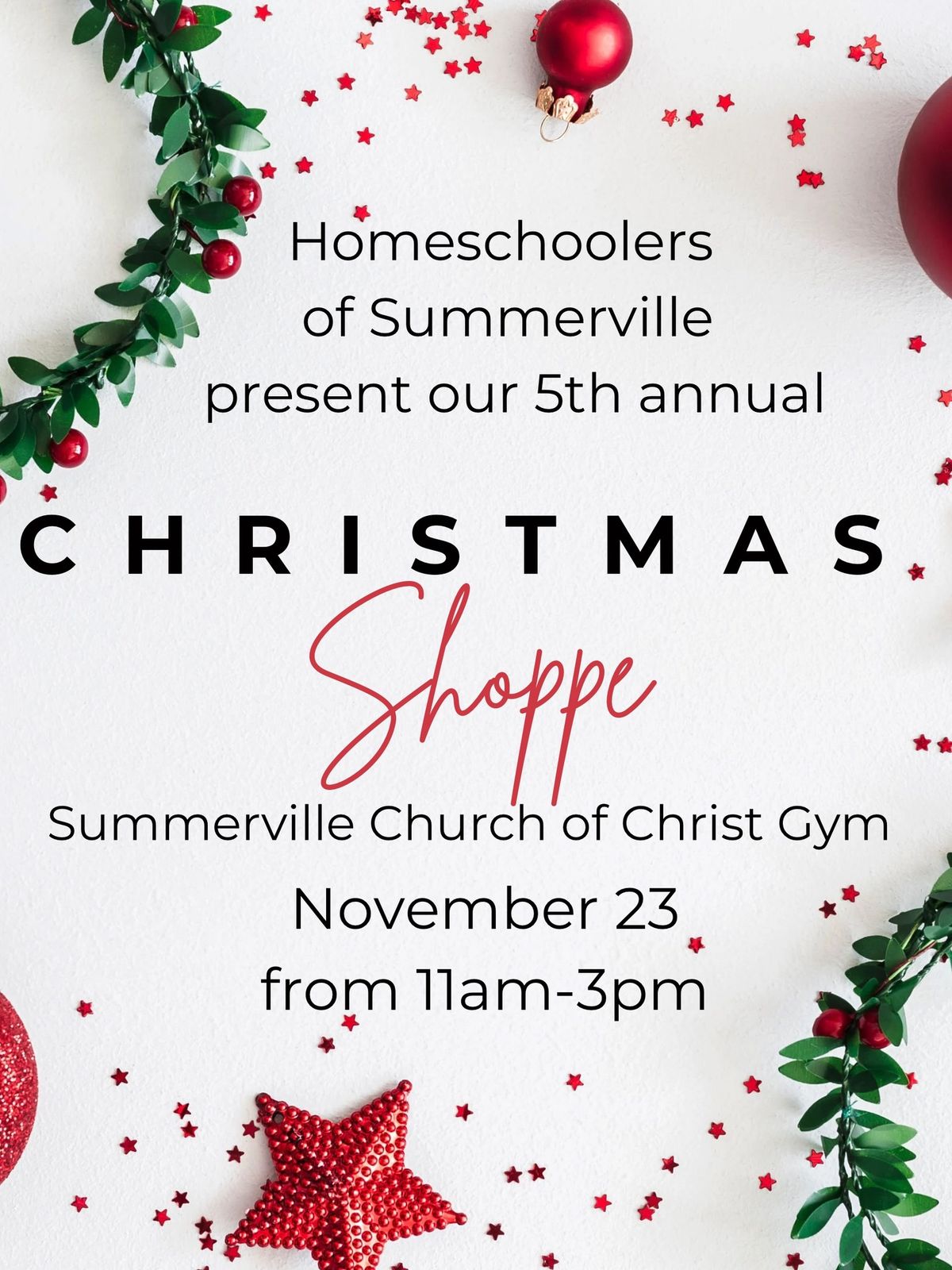 5th Annual Christmas Shoppe