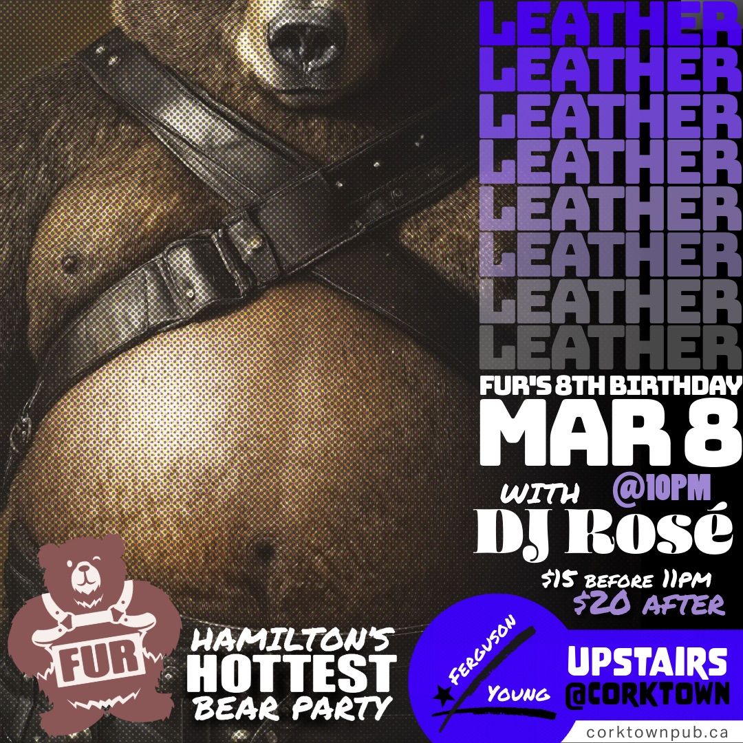 Fur\u2019s Champagne anniversary party! 8 on the 8th Leather Party! 