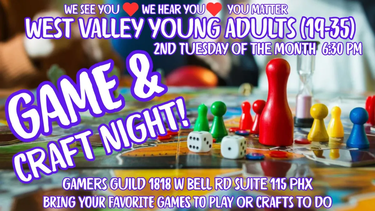 West Valley Young Adults (19-35) Game and Craft Night