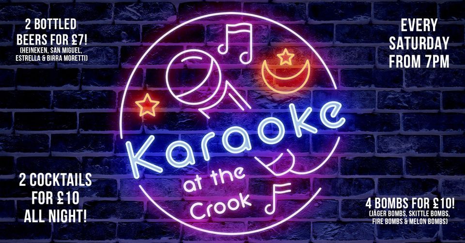 Saturday Karaoke at the Crook