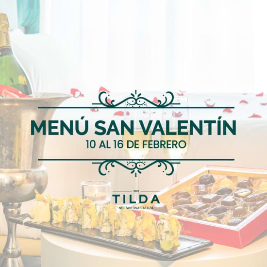 Men\u00fa de San Valent\u00edn + botella de cava para 2 personas