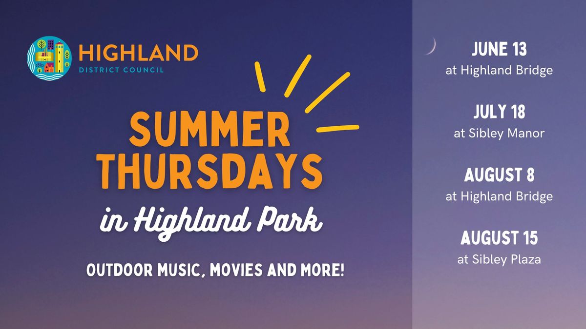 Summer Thursdays in Highland: Outdoor movie and pizza