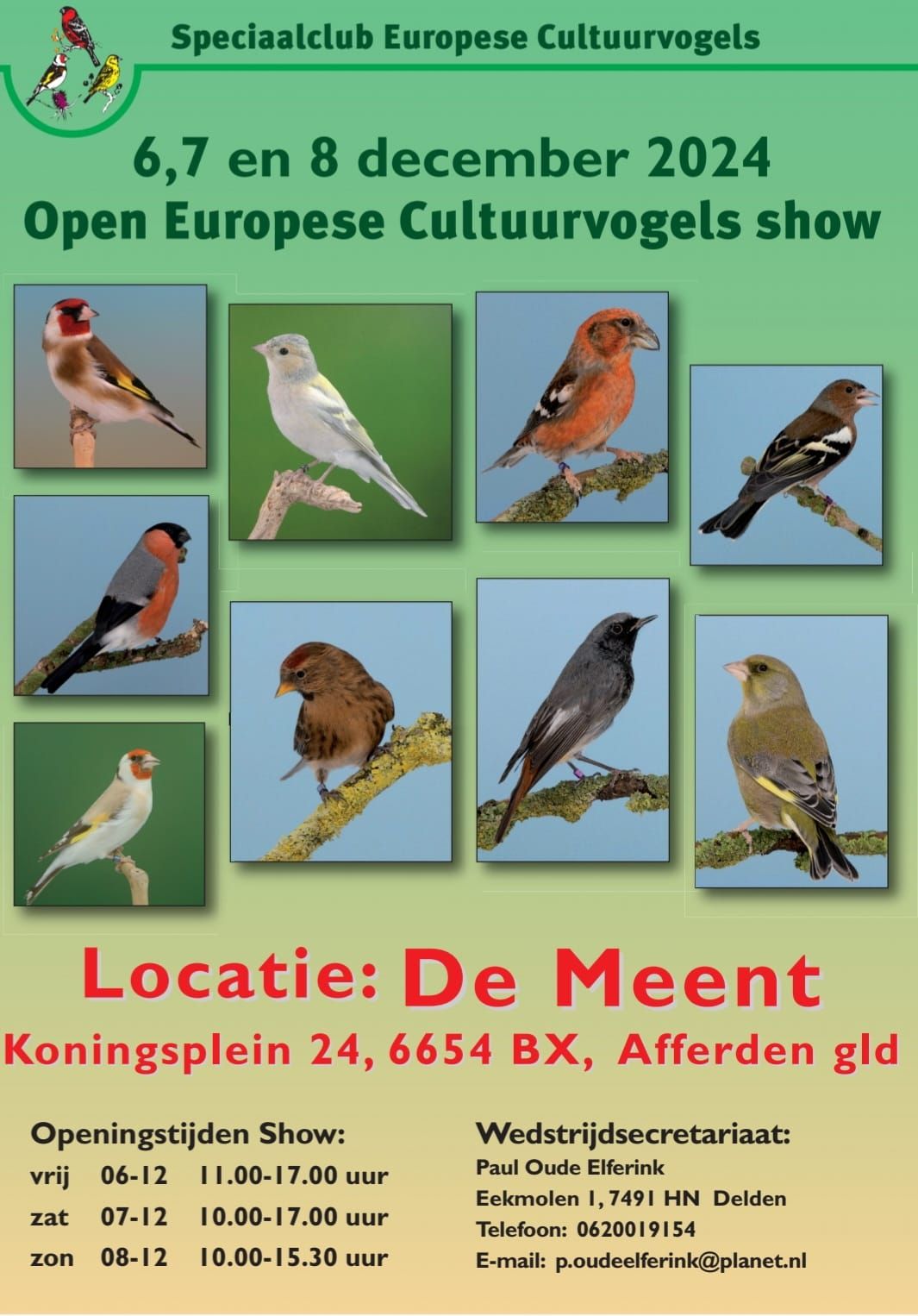 Open Europese Cultuurvogelshow 2024