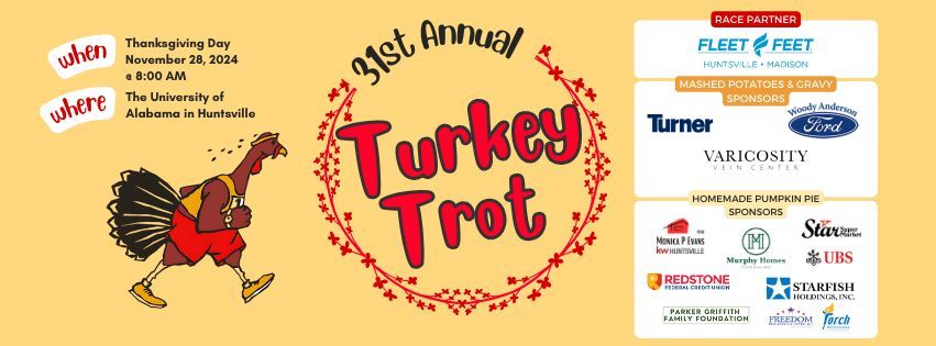 31st Annual Crisis Services of North Alabama Turkey Trot 5k