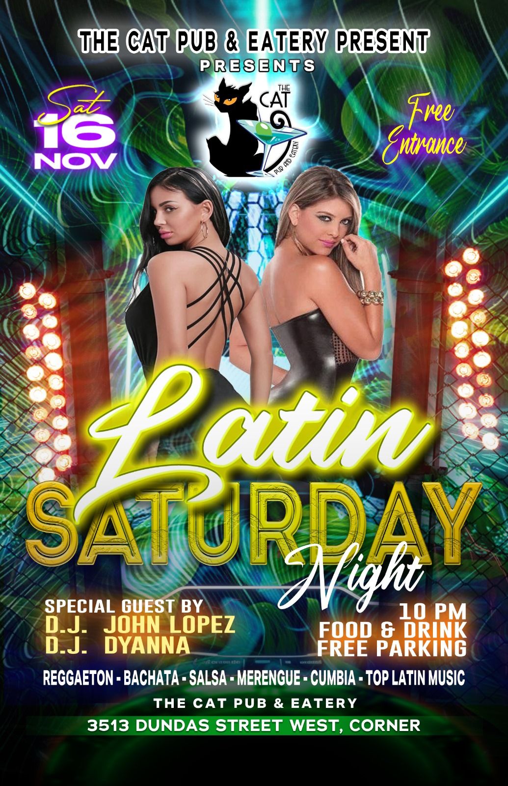 Get Ready for an Unforgettable "Latin Night" at The Cat Pub & Eatery!