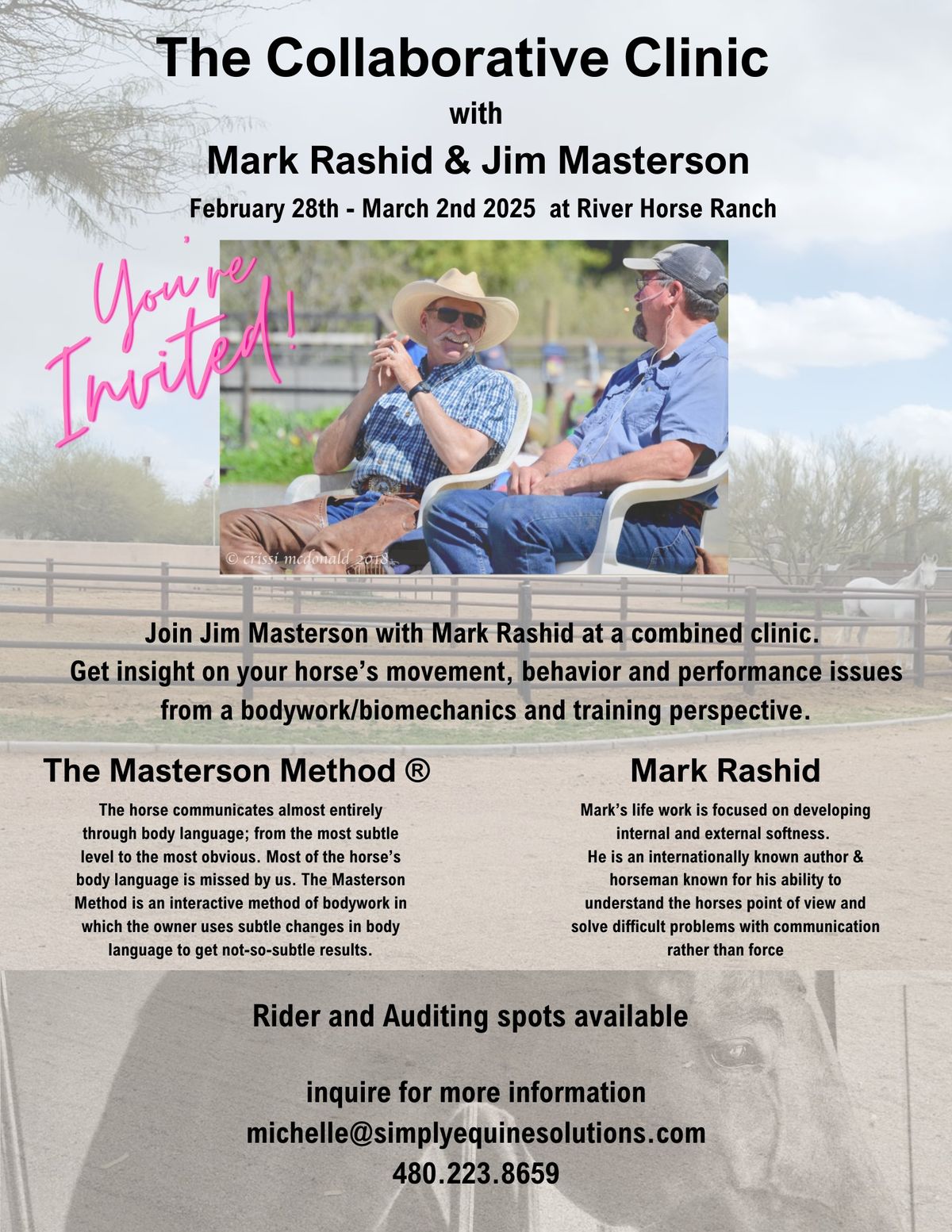 The Collaborative Clinic with Mark Rashid &. Jim Masterson