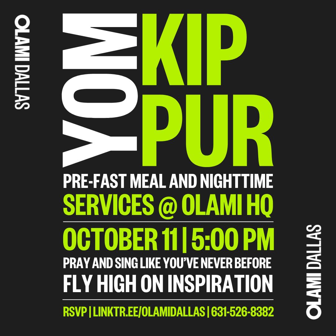 YOM KIPPUR- Pre-fast Meal & Kol Nidrei