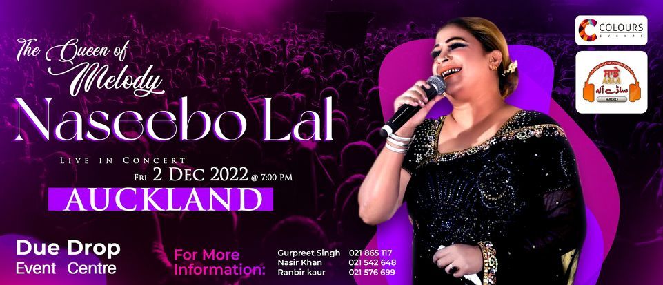 The Melody Queen Naseebo Lal Live in Concert Auckland
