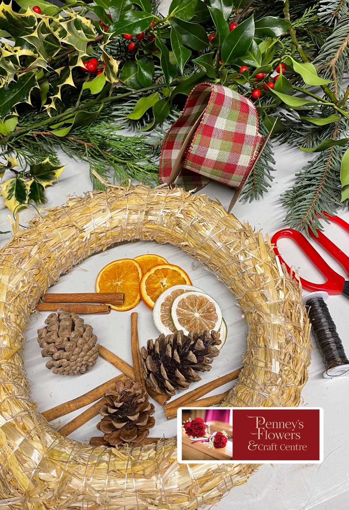 Christmas wreath workshop evening 