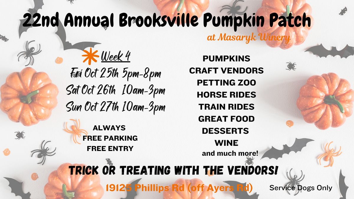 Week 4 - 22nd Annual Brooksville Pumpkin Patch