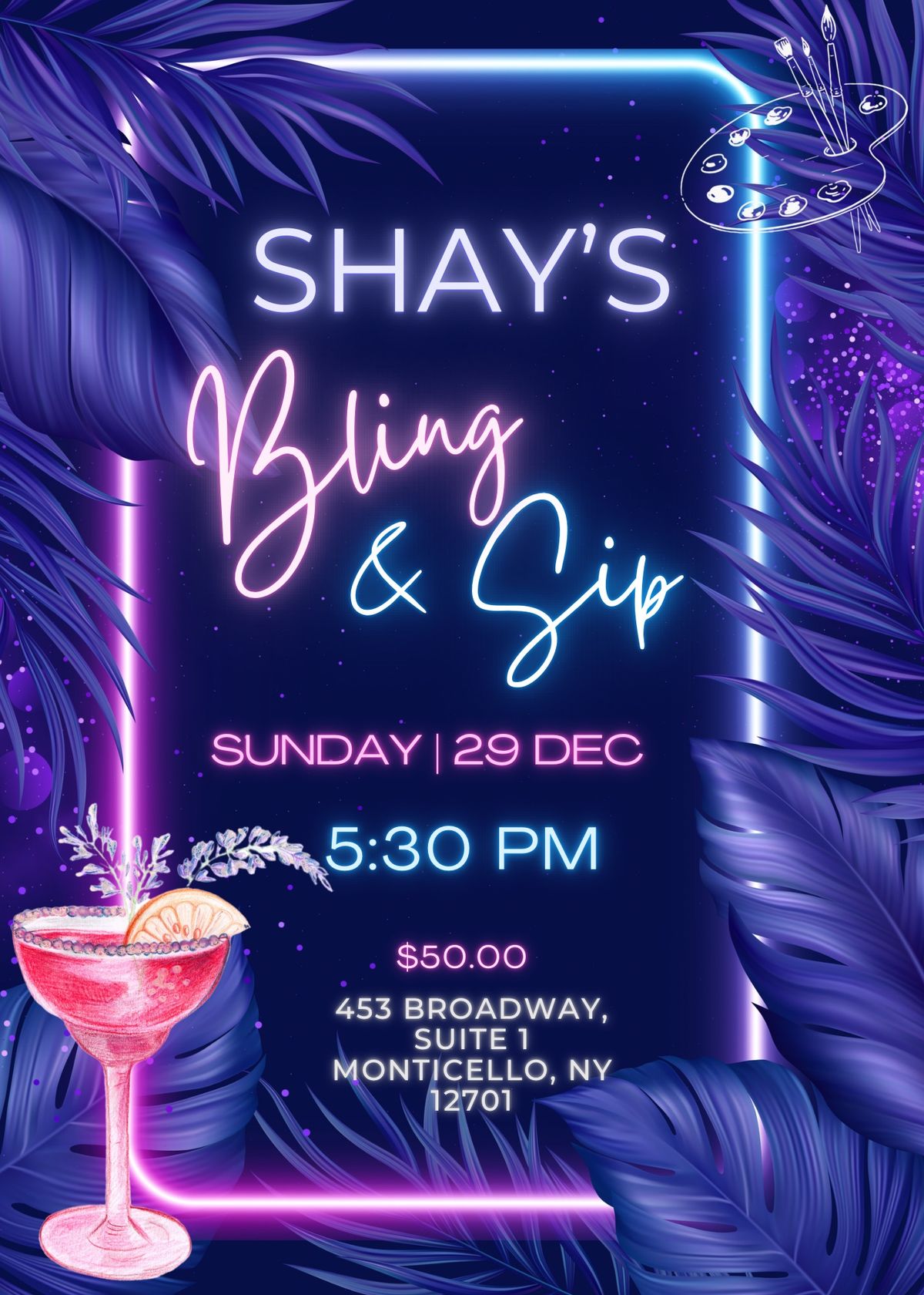 Shay\u2019s Bling & Sip