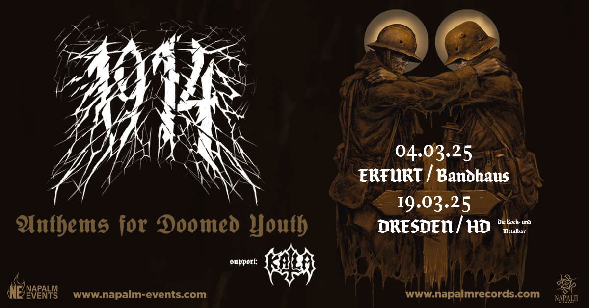 1914 x KATLA "Anthems for Doomed Youth" Tour | Dresden, HD - Die Rock & Metalbar 