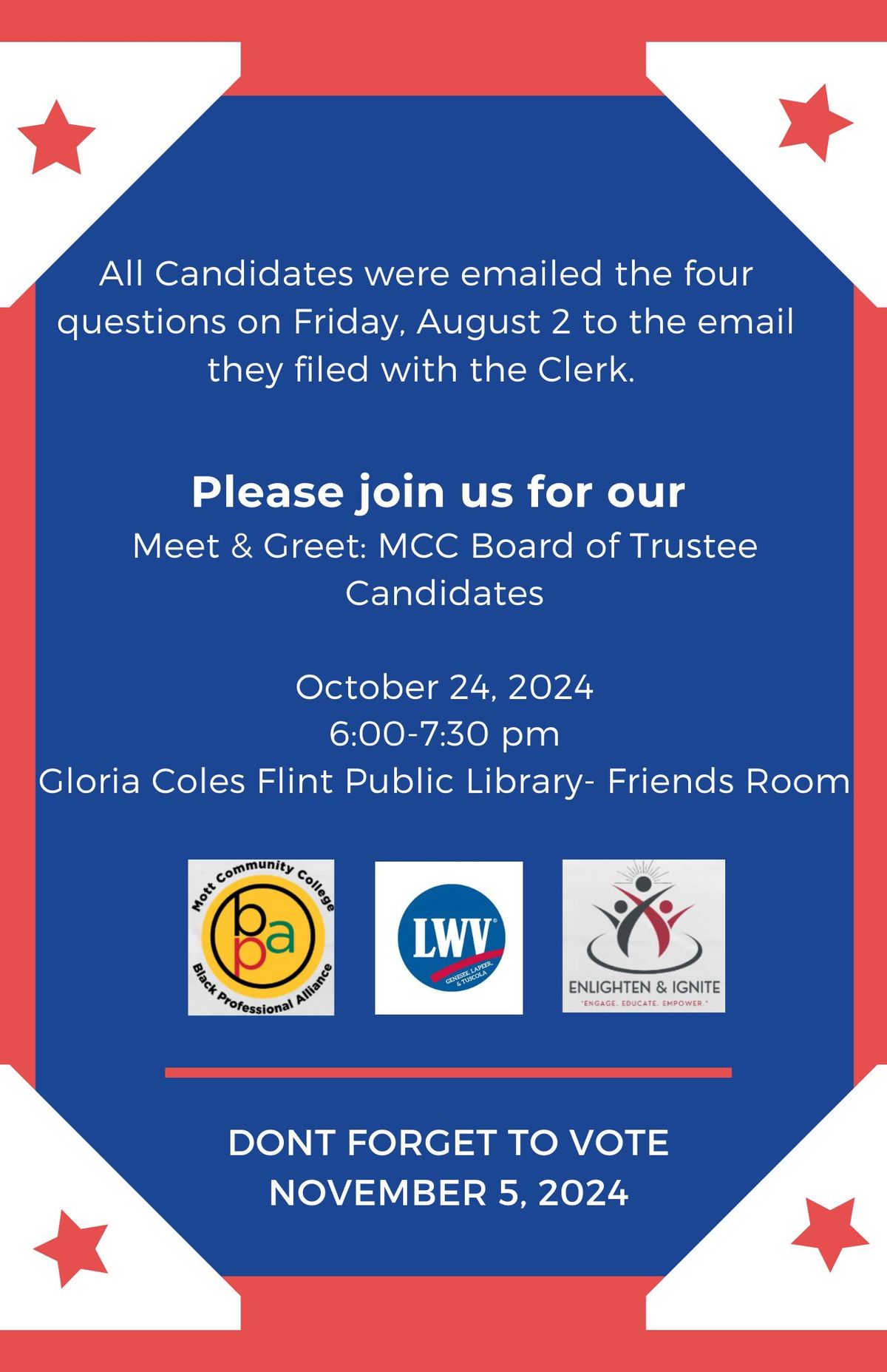 Meet & Greet with the Board of Trustee Candidates