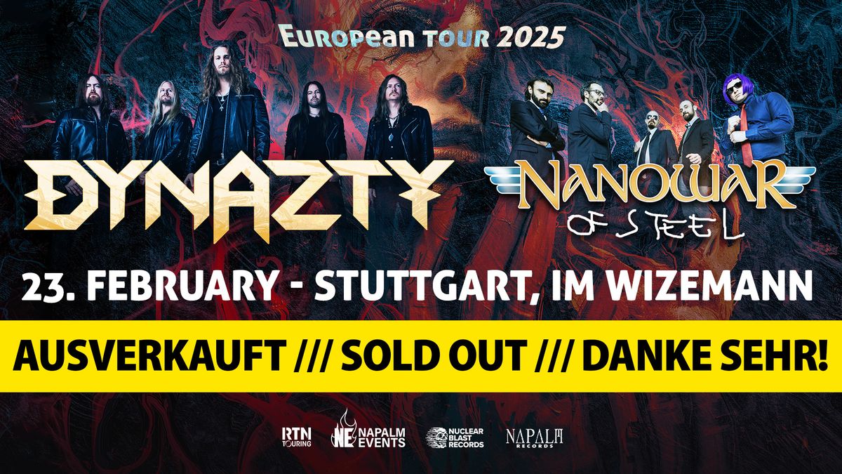 Dynazty - Nanowar of Steel + Kilmara @ Stuttgart - Im Wizemann