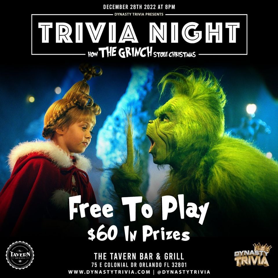 Trivia Night How The Grinch Stole Christmas, 75 E Colonial Dr, Orlando