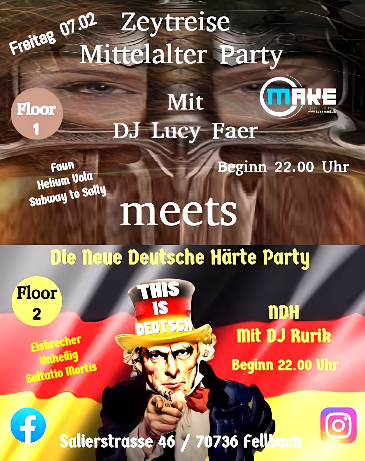 2 Partys in einem Club Ja! Im Make 