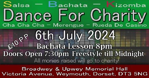 Dance for Charity Saturday 6th July 2024