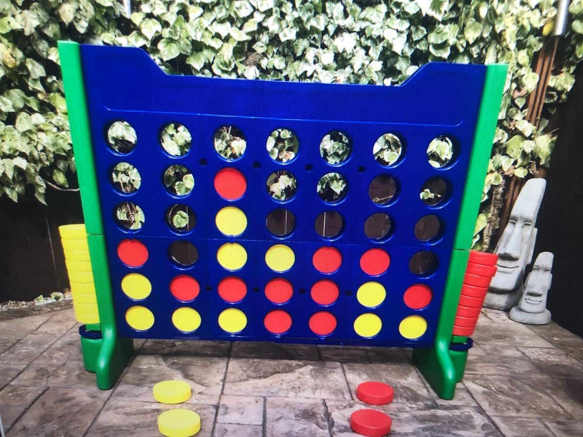 Giant Connect 4 game and Frozen ball pond