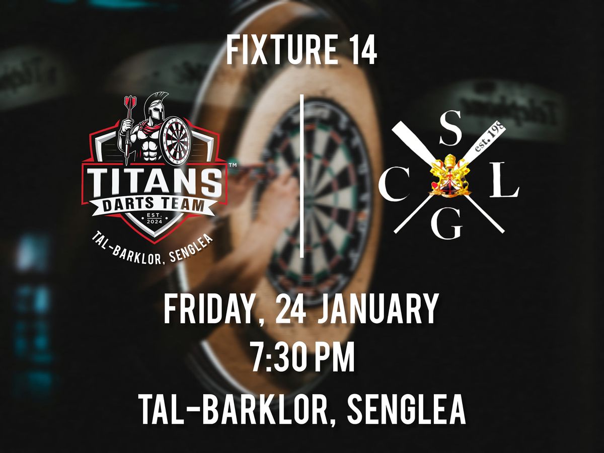 Fixture 14 - Titans @ Tal-Barklor, Senglea vs. Sliema Club Lounge (B)